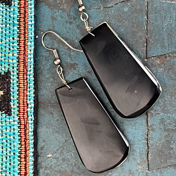 Native American Turquoise Dangle Earrings - Picture 5 of 7